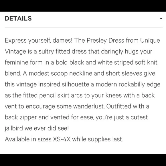 Unique Vintage 60’s Presley Navy Midi Dress - Picture 4 of 15